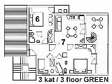 Appartamento al terzo piano „Verde“